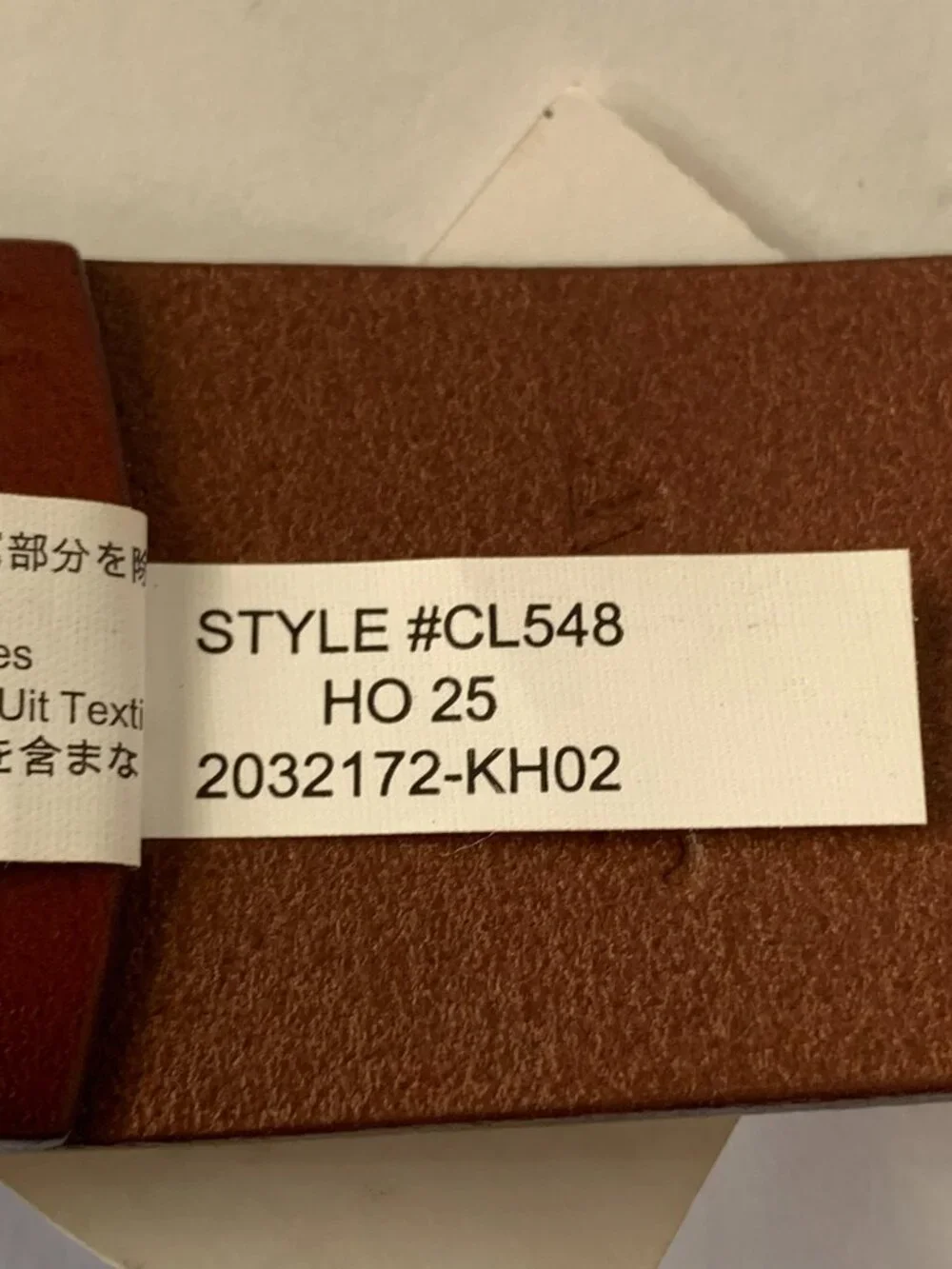 J.Crew Belt Men 34 Classic Brown Leather Brass Gold Buckle CL548 Casual Reddish